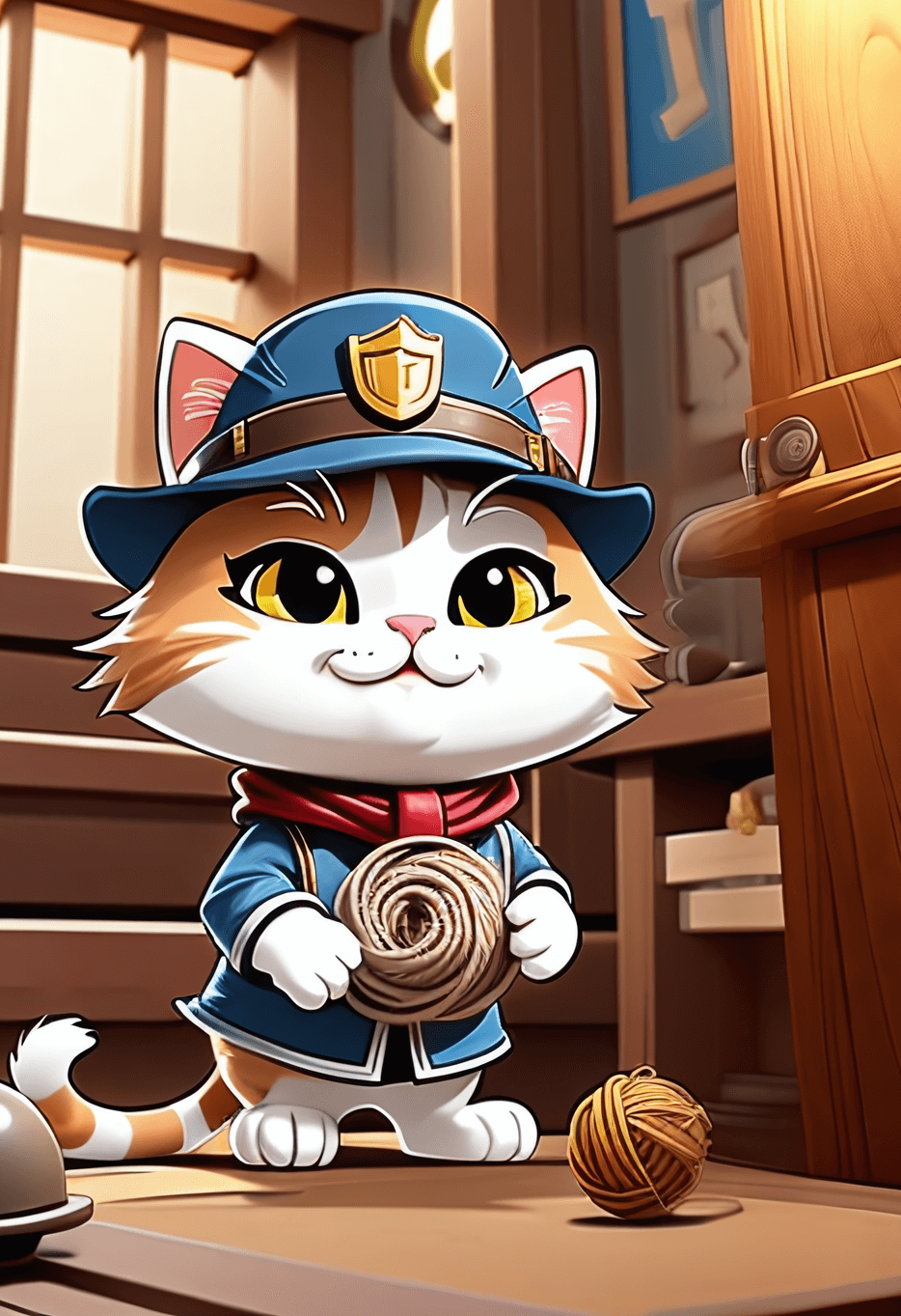 Carta Gomitolo di Lana - Golden Cat