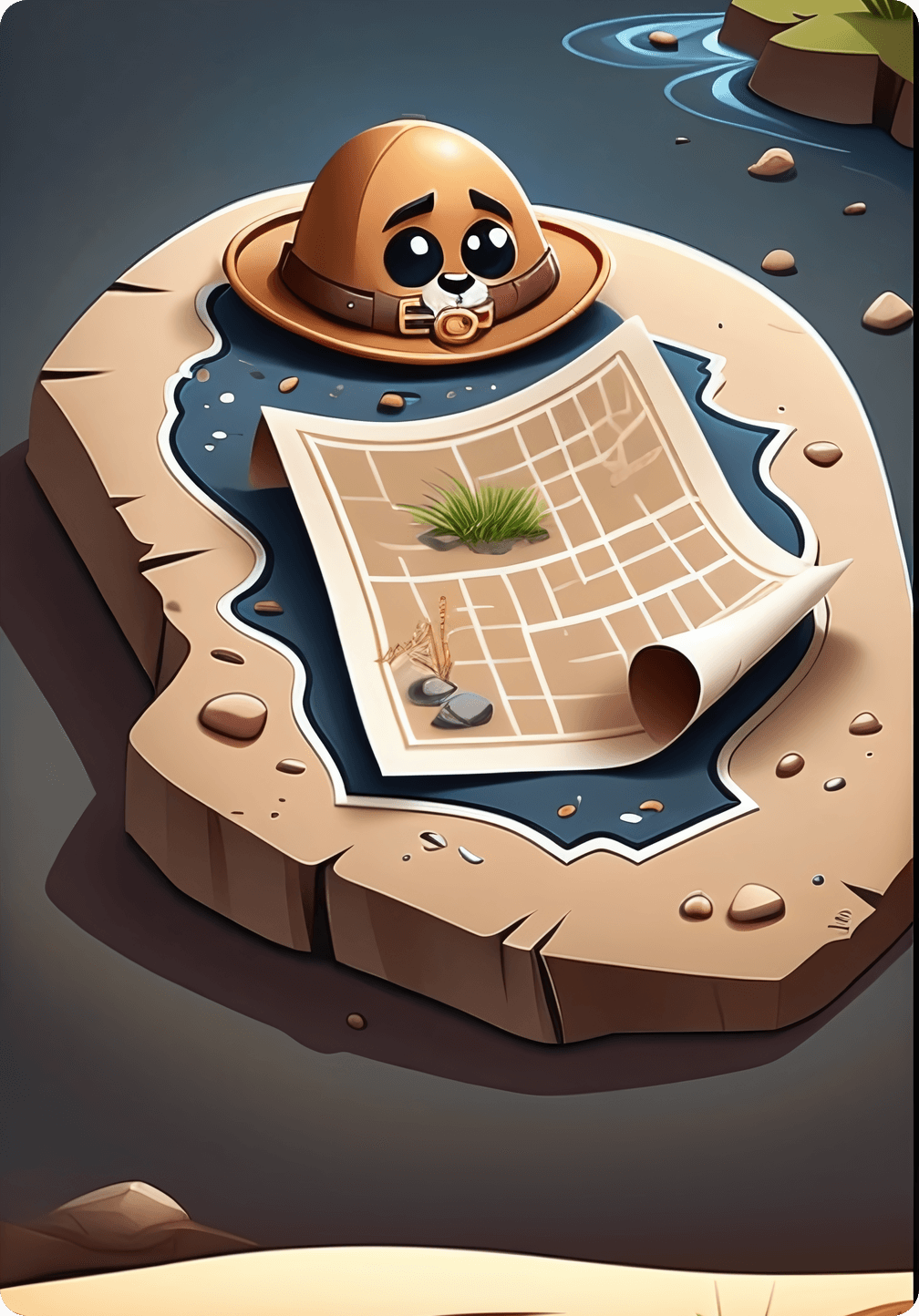 Carta Mappa del Tesoro - Golden Cat