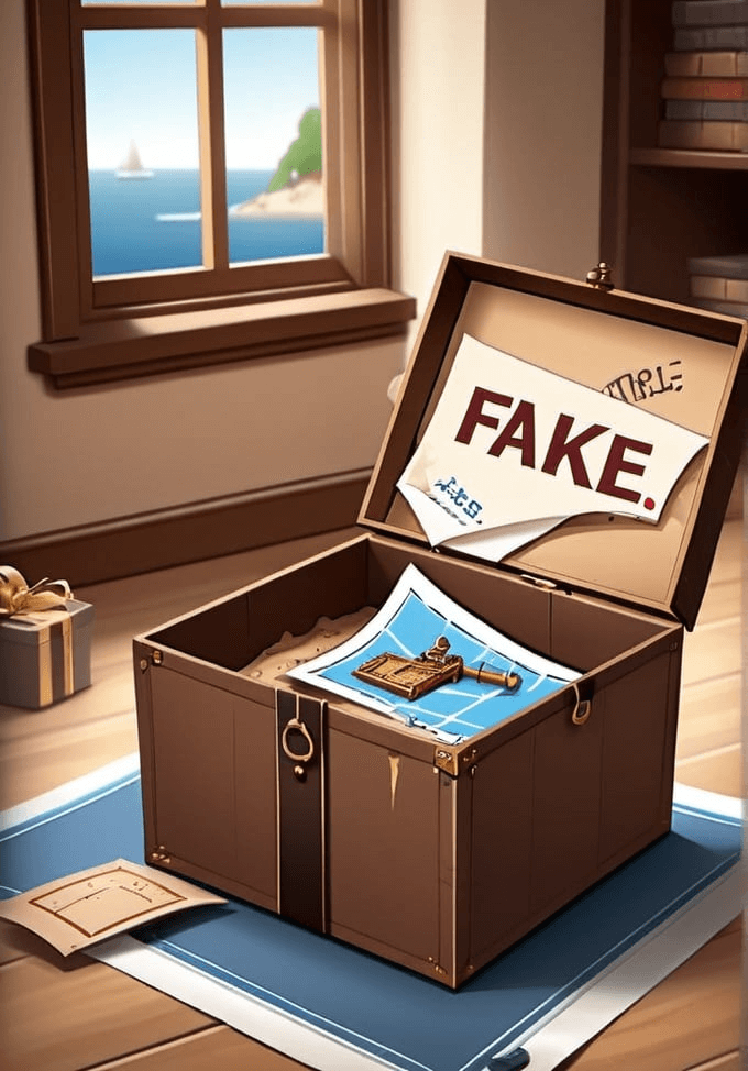 Carta Mappa Falsa - Golden Cat